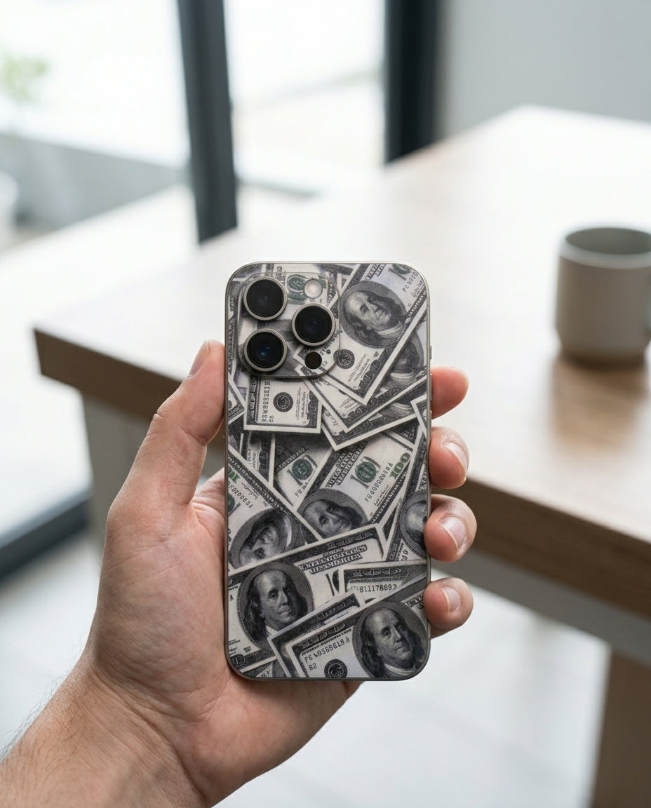 Cash Stack Vinyl Phone Skin