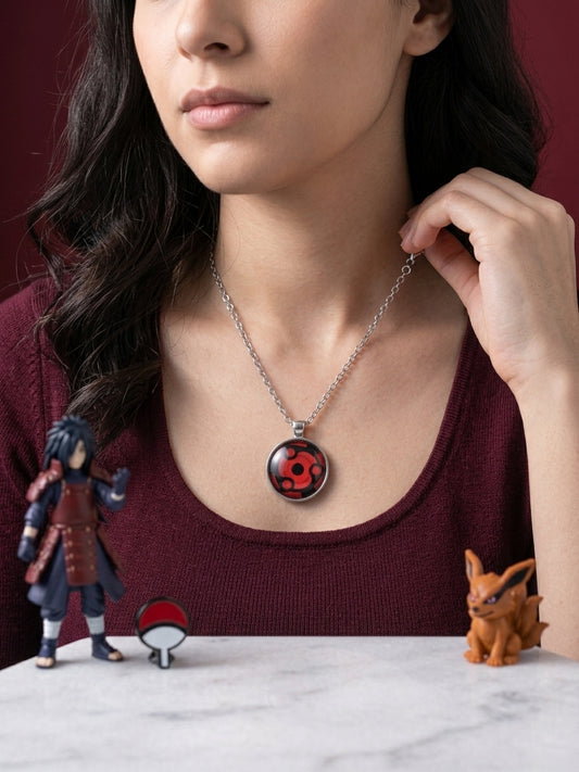 Madara Uchiha Eternal Mangekyou Sharingan Pendant Necklace
