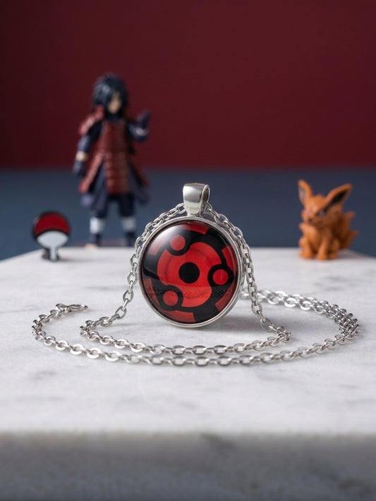 Madara Uchiha Eternal Mangekyou Sharingan Pendant Necklace