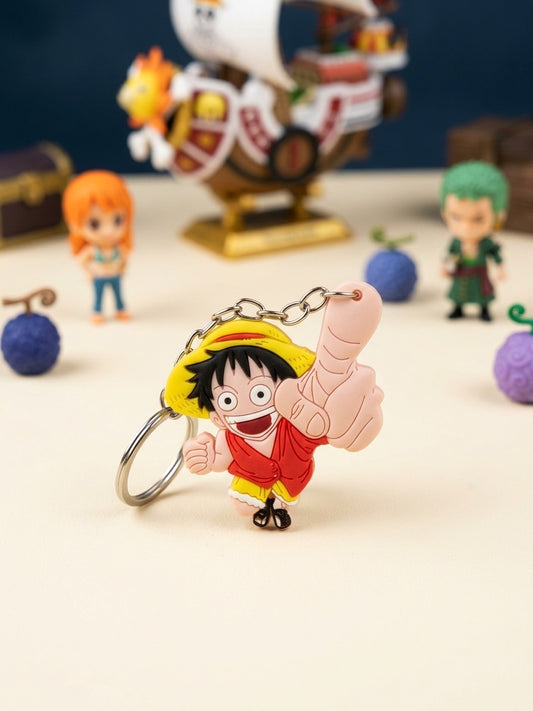 Monkey D. Luffy Rubber Keychain