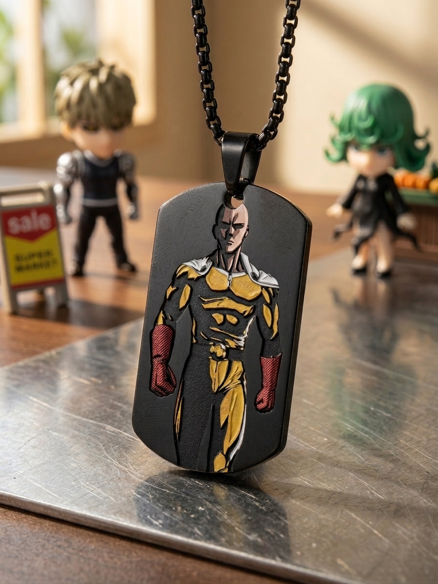 One Punch Man Saitama Pendant Necklace