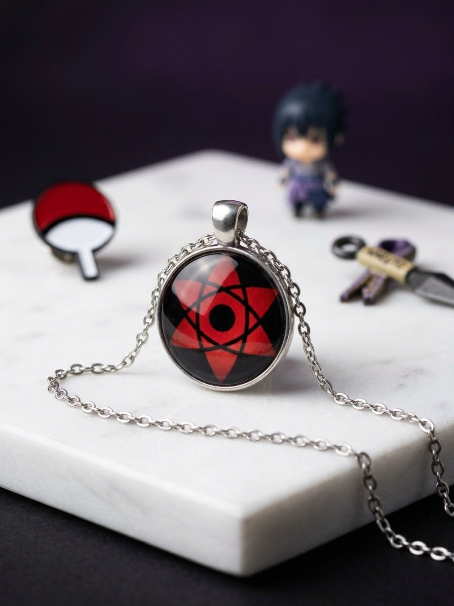 Sasuke Uchiha Mangekyou Sharingan Necklace