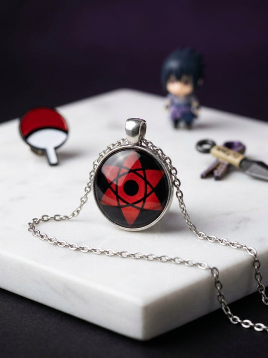 Sasuke Uchiha Mangekyou Sharingan Necklace