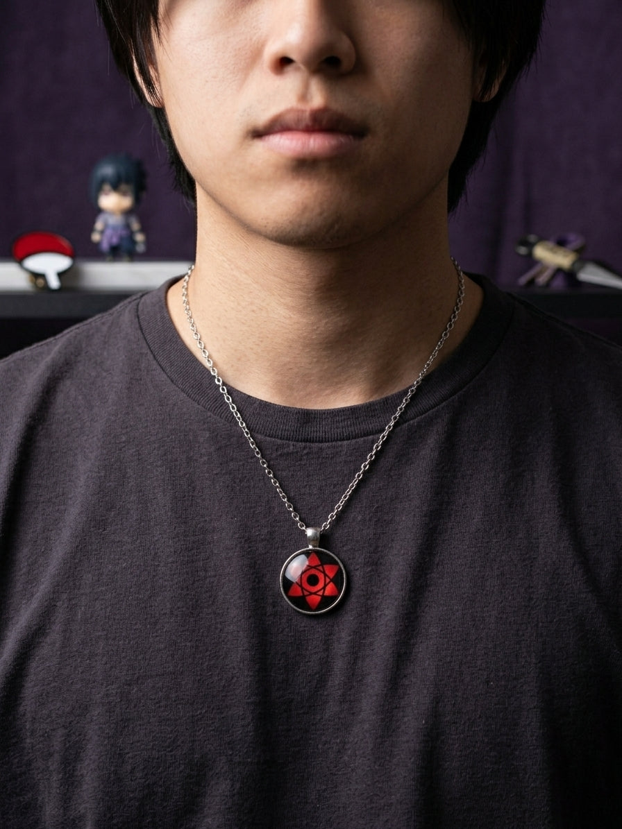 Sasuke Uchiha Mangekyou Sharingan Necklace