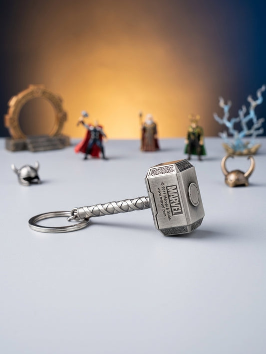 Thor's Hammer Metal Keychain – Marvel Mjölnir Replica